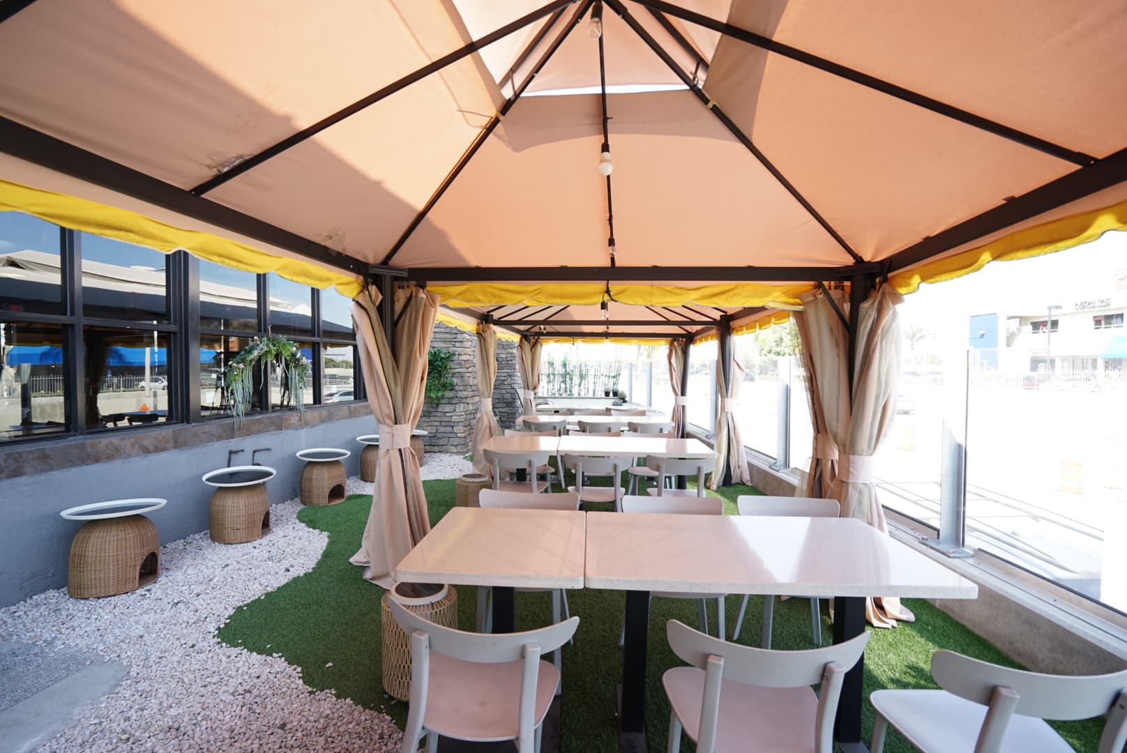 City of Industry group dining patio